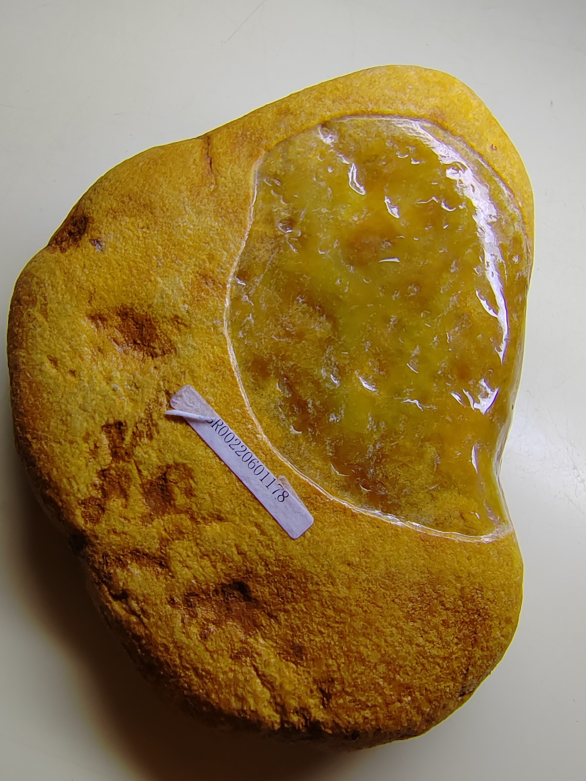 Ice Yellow 100% Natural Burma Jadeite Jade Rough Stone # 4060 carat # 812 gram Item image 14