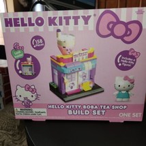 SANRIO Hello Kitty Boba Tea Shop build Set 158 Piece With Figure NEW, HTF - $21.58