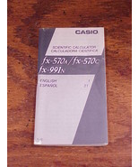 Casio Scientific Calculator Instruction Manual, for fx-570a, fx-570c, fx... - $5.95