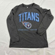 NFL Mens Athletic Shirt Long Sleeve AFC South Tennessee Titans Grey Size M - £5.45 GBP