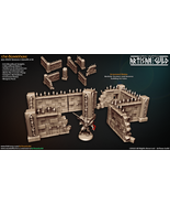 3D Printed Artisan Guild Graveyard Ruins The Bloodhunt 28mm 32mm - $46.05 CAD+