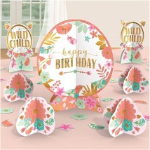 BOHO Girl Wild Chil Table Decorating Centerpiece Set Birthday Party Supp... - $6.95