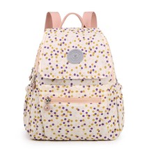 Fashion Flower Pattern Design Women&#39;s Backpack New High Quality Nylon Women Stud - £37.36 GBP