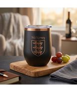 McNerney Irish Coat of Arms Stemless Wine Travel Tumbler - $27.44