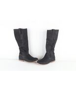 Frye Womens Size 7.5 B Tall Leather Pull On Riding Boots Shoes Black - $2,701.44 MXN