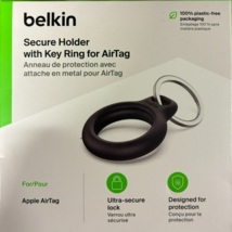 Belkin - F8W973btBLK - Apple AirTag Secure Holder with Key Ring - $23.95