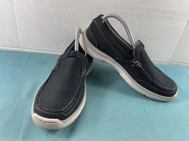 Skechers Cloudstepper Loafers Men 7M Shoes Black Leather Knit Marus Step... - $516.29 MXN