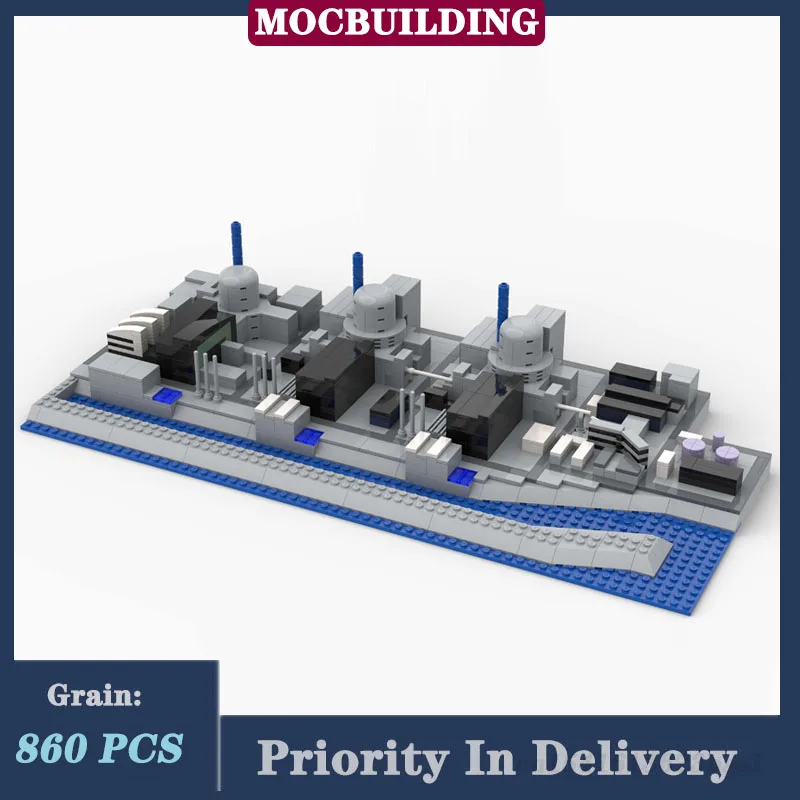 Nuclear Plant Modular MOC Street View Model Building Blocks Architecture D - £107.71 GBP