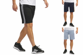 adidas Men’s Active Short Regular Fit Elastic Waistband Dark Blue Black ... - $21.25