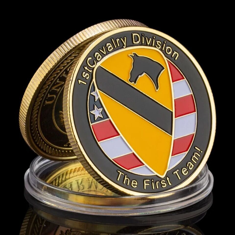 Primary image for U.S. Army 1st Cavalry Division Military Veteran Challenge Coin Souvenir Gift