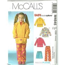McCalls Sewing Pattern 4645 Tops Skirt Pants Girls Size 2-5 UNCUT - $8.98