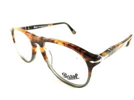 New Persol Tortoise Fuocco e Ardesia 50mm Men&#39;s Eyeglasses Frame Italy - $169.99