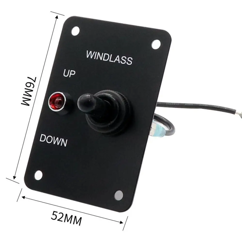12V 15A Anchor Winch Windlass Switch UP/DOWN Toggle Switch Control Panel With - £23.15 GBP