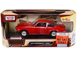 1974 Chevrolet Vega Red "Forgotten Classics" Series 1/24 Diecast Model Car by M - $39.28