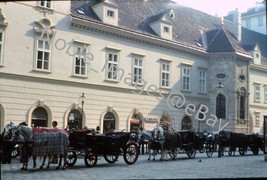 1979 Horses Carriages Street Scene Vienna Austria Kodachrome Generic Slide - £3.16 GBP