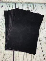 Black Felt Fabric Adhesive Sheets 10 Count Multipurpose Velvet Sheet - £12.25 GBP