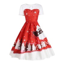 Santa Claus Vintage Christmas Dress - £19.71 GBP