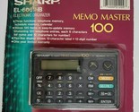 Sharp Electronic Organizer Memo Master 100 EL-6061HB NEW Handheld Calendar - $18.99