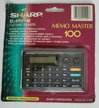 Sharp Electronic Organizer Memo Master 100 EL-6061HB NEW Handheld Calendar - £15.17 GBP