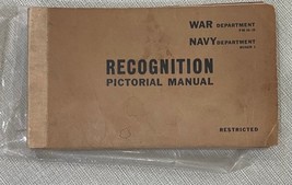 Recognition Pictorial MANUAL-U.S Government War Dept. FM30-30,NAVY Dept.Buaer 3 - £48.84 GBP