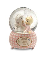 Precious Moments Pink or Blue &quot;Jesus Loves Me&quot; Musical Snow Globe - Girl... - £39.84 GBP