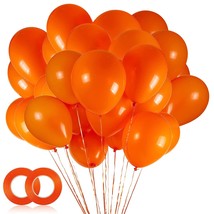 100Pcs Orange Balloons, 12 Inch Orange Latex Party Balloons Helium Quality For P - £12.57 GBP