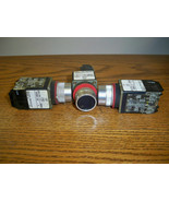 Allen Bradley 800MR-A2 Small Push Button Flush Head Black Button (Set of... - $931.59 MXN