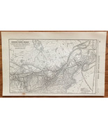 1923 Antique CANADIAN PACIFIC EASTERN SECTION Map Vintage RAILWAY Map - $10.00