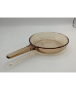 Vision Ware Amber Frying Pan Waffle Bottom France 7&quot; Corning Pyrex - $19.41 CAD