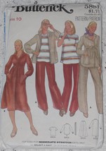 Butterick Pattern 5891 Misses&#39; Maternity Dress, Jacket, Top &amp; Pants Size 10  - £5.97 GBP