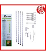 Plug-In LED Light Bar Kit - 4 x 16-Inch Cool White Bars for Elegant Disp... - $1,027.72 MXN