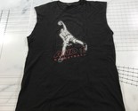 Vintage And1 Tank Top Mens Medium Black Basketball Player Graphic Cut Off - $23.12