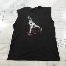 Vintage And1 Tank Top Mens Medium Black Basketball Player Graphic Cut Off - £18.05 GBP