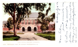 Law School Harvard University Massachusetts Undivided Back Postcard  1906 - £14.20 GBP