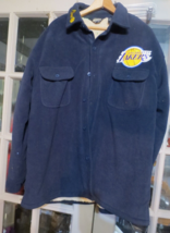 Vintage Guide Gear Wool Jacket Sherpa Lined Los Angeles LA Lakers Patches sz XL - £28.97 GBP