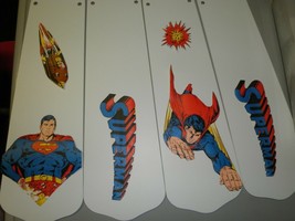 CUSTOM CEILNG FAN WITH SUPERMAN SUPER HERO CEILING FAN WITH LIGHT #2 DESIGN - £94.62 GBP