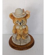 Teddy Bear Resin Wearing Glasses Holding  Umbrella  4in Tall - €6,52 EUR