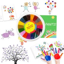 Funny Finger Painting Kit and Book 25 Color Finger Painting Set Washable Finger  - £28.73 GBP
