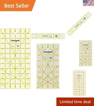 Essential Quilting Rulers - Clear Acrylic Set for Seam Allowances &amp; More - $37.50