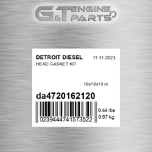 DA4720162120 Head Gasket Kit Fits Detroit Diesel (New Aftermarket) - $1,068.98