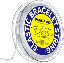 1Mm Elastic Bracelet String Cord, Crystal Stretch Bead Cord for Bracelet... - $10.67