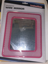New Pink Lockermate Magnetic Wire Mirror 6x8 New - £3.95 GBP