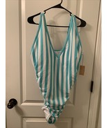1 Pc Kona Sol Women&#39;s Striped Swim Bathing Suit Choose Your Size &amp; Color - £18.91 GBP+