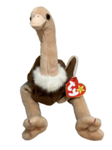 Stretch the Ostrich Ty Beanie Babies With Hang &amp; Tush Tags 9/21/1997 - $4.90