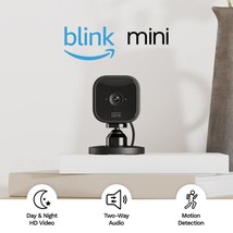 Blink Mini: Small Indoor Plug-In Smart Security Camera With, 2 Cameras (... - £50.04 GBP