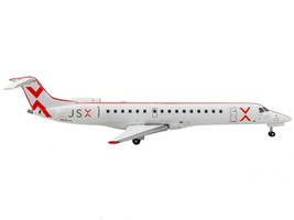Embraer ERJ-145 Commercial Aircraft "JetSuiteX" White with Red Stripes 1/400 Die - $113.49