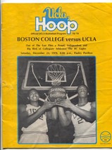 UCLA v Boston College NCAA Basketball Program December 23 1978 - £50.39 GBP