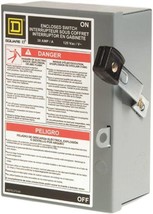 New Square D L111N 30 Amp Indoor Fusible Safety Switch Box Sale 6589725 - £43.77 GBP