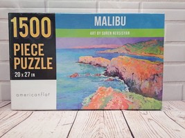 1500-Piece Malibu Puzzle Featuring Suren Nersisyan Art 20x27 New In Box - $14.25