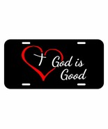 God is Good metal faith Christian religious glory catholic license plate - $166.57 MXN